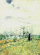 korsbarsblom-kvinna i landskap Carl Larsson